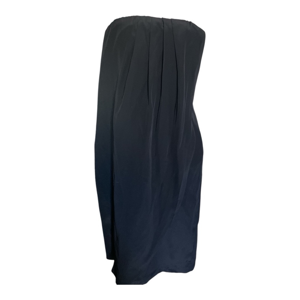 Rachel Comey Silk Strapless Black Cocktail Dress Large